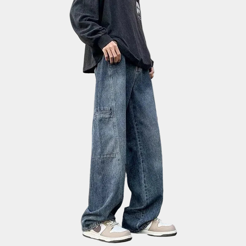 Jean homme coupe large