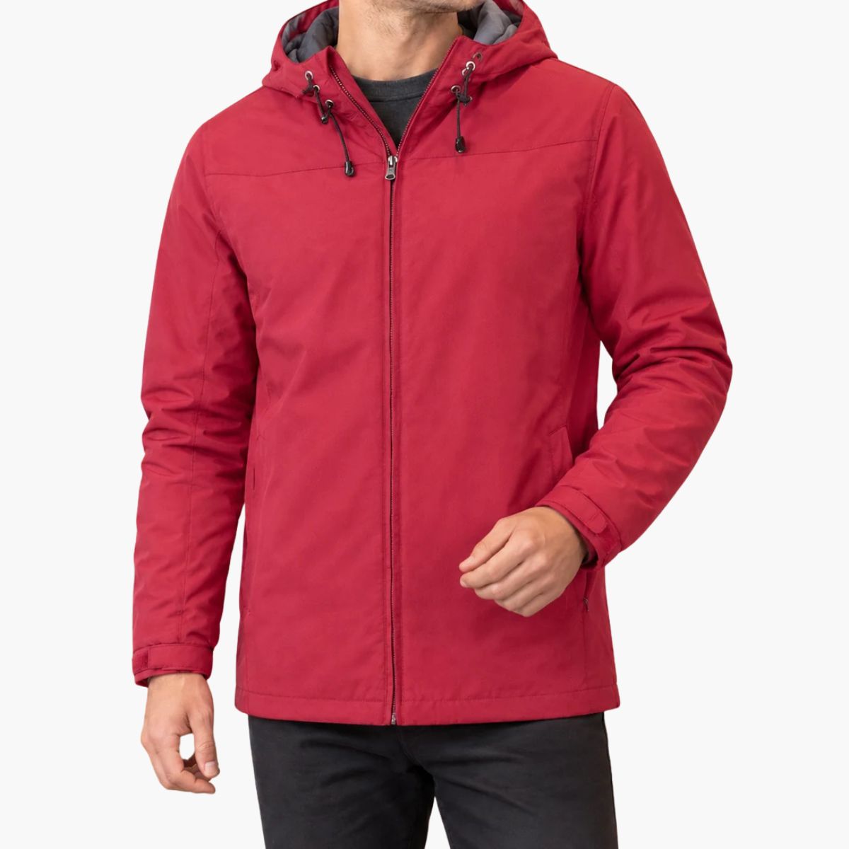 Blouson homme à capuche zippé