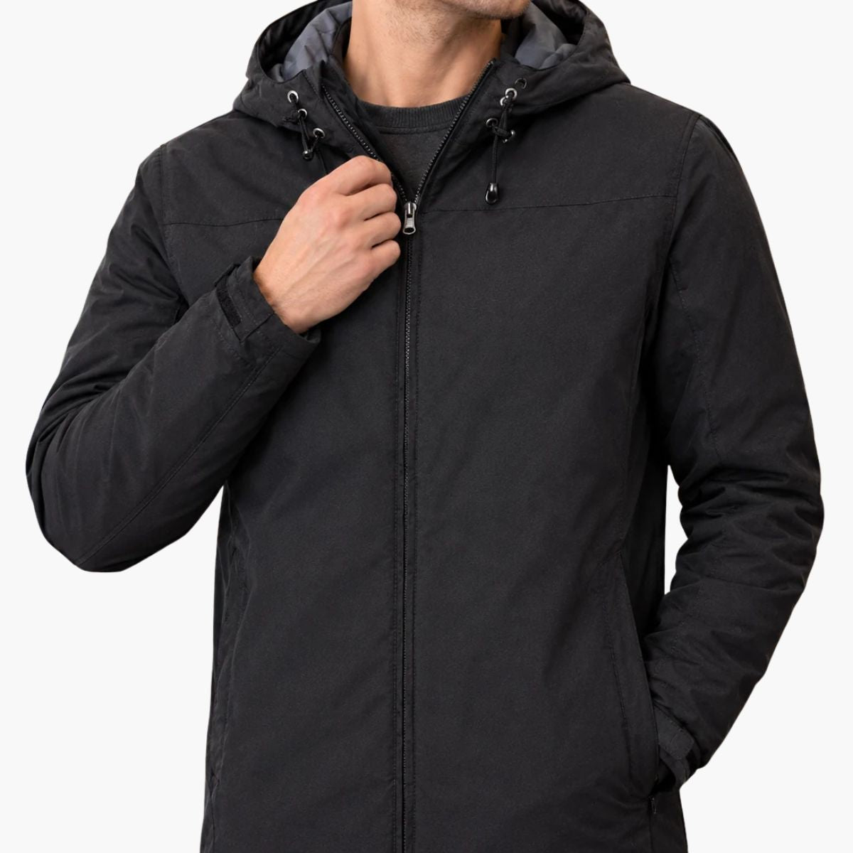 Blouson homme à capuche zippé