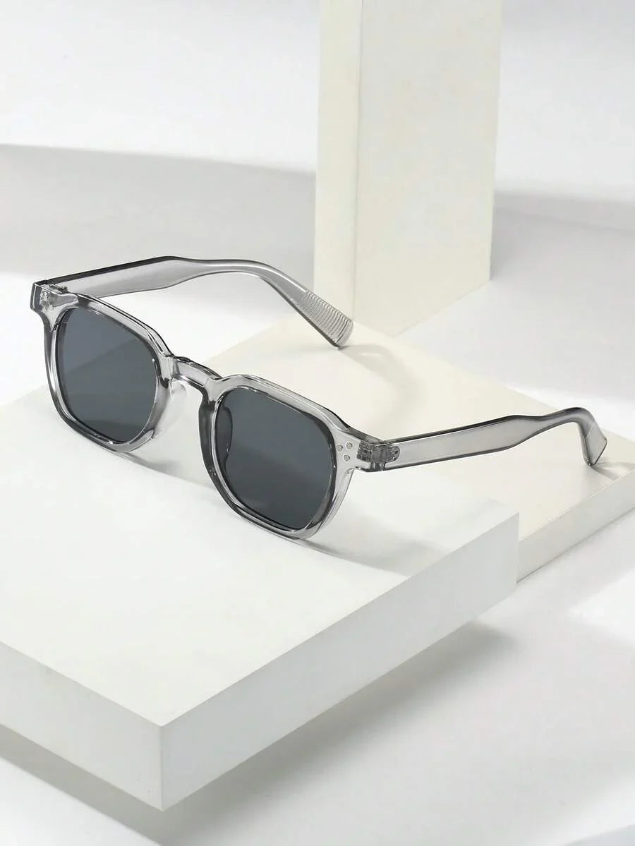 Lunettes de soleil homme à monture octogonale