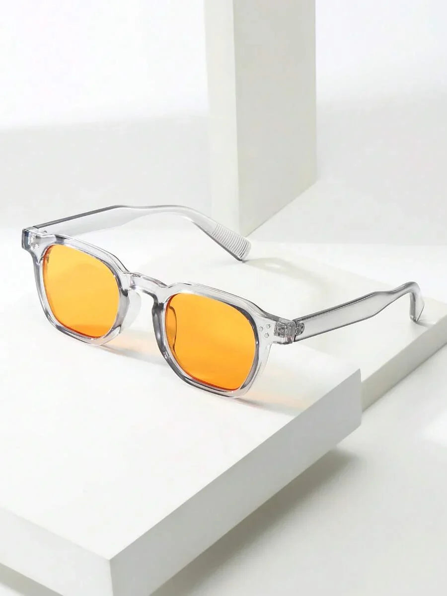 Lunettes de soleil homme à monture octogonale