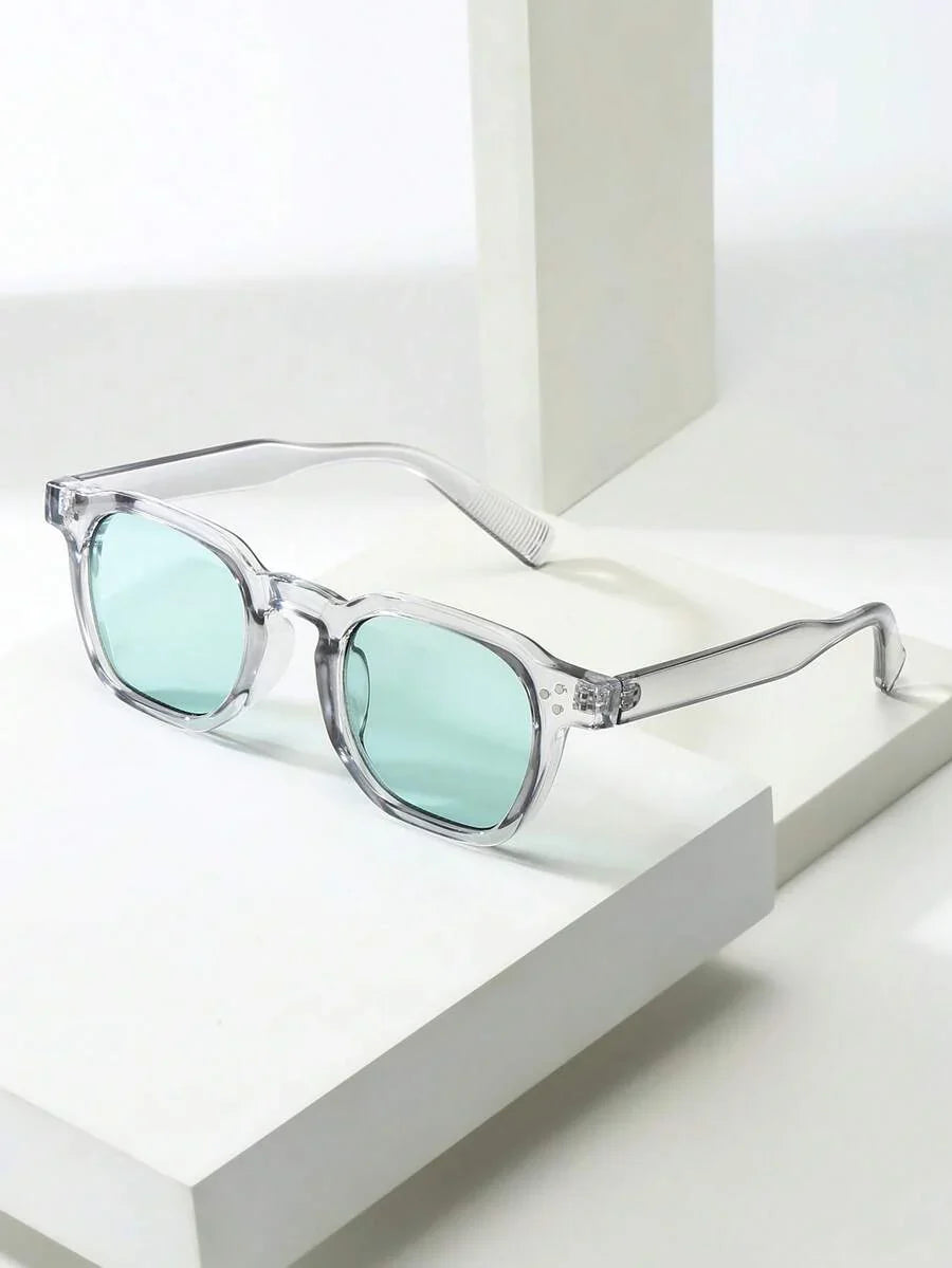 Lunettes de soleil homme à monture octogonale