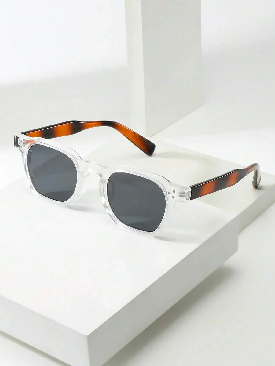 Lunettes de soleil homme à monture octogonale