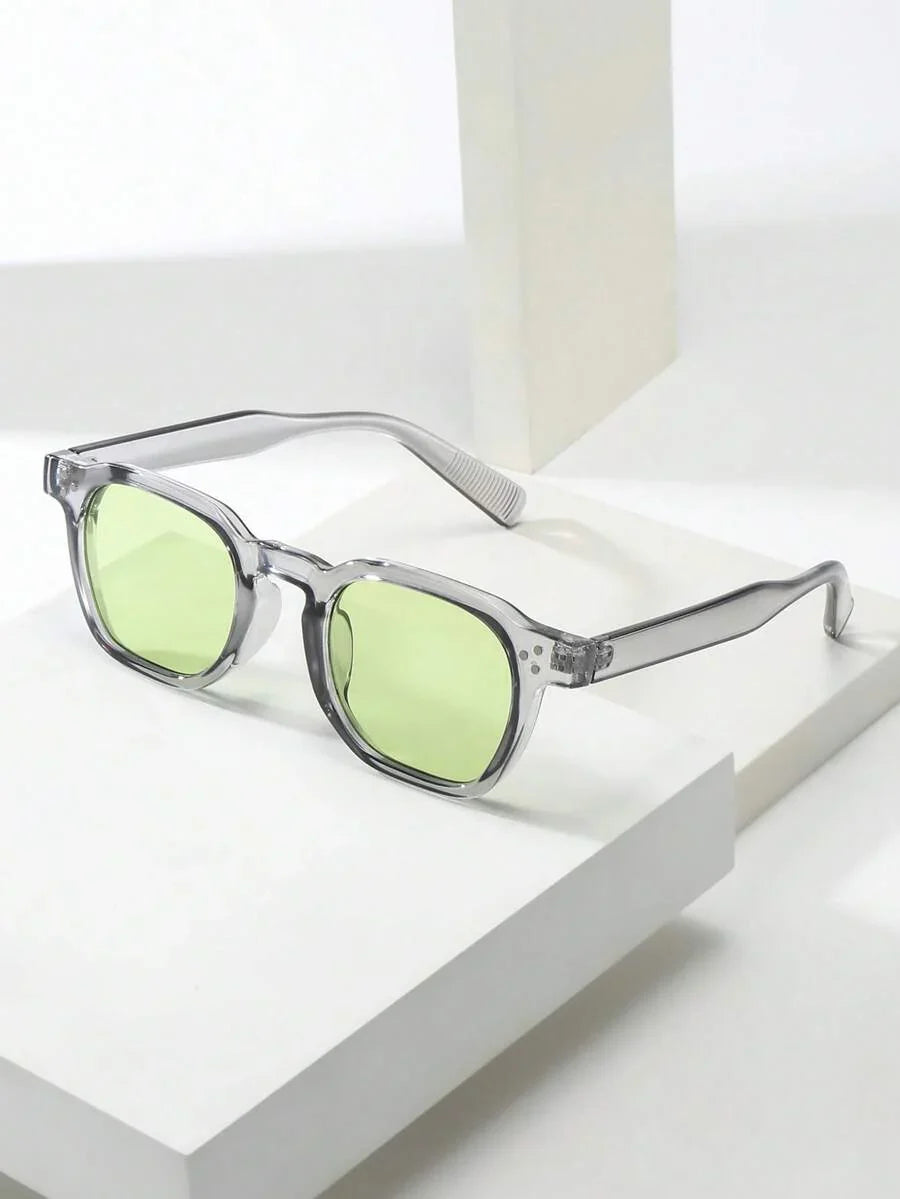 Lunettes de soleil homme à monture octogonale