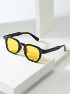 Lunettes de soleil homme à monture octogonale