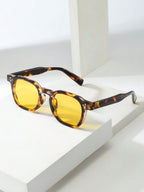 Lunettes de soleil homme à monture octogonale