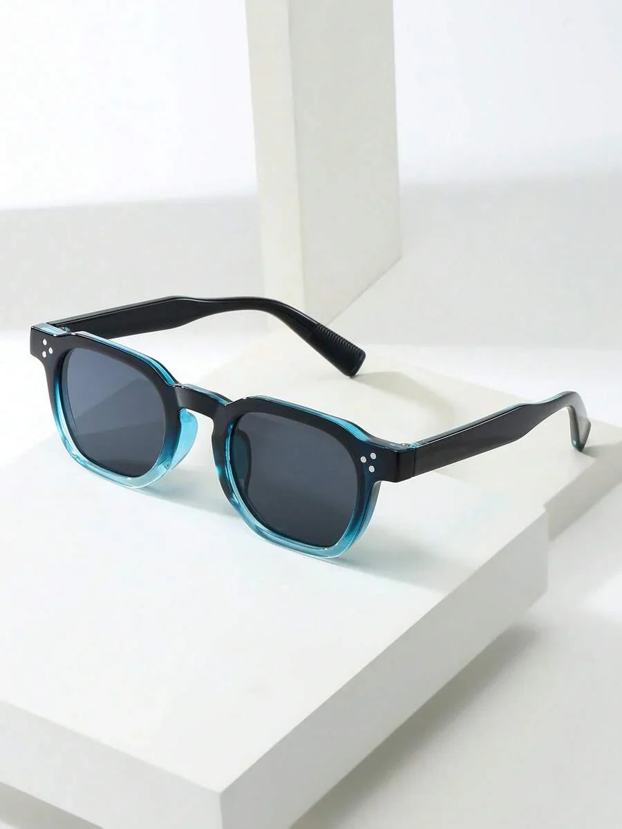 Lunettes de soleil homme à monture octogonale