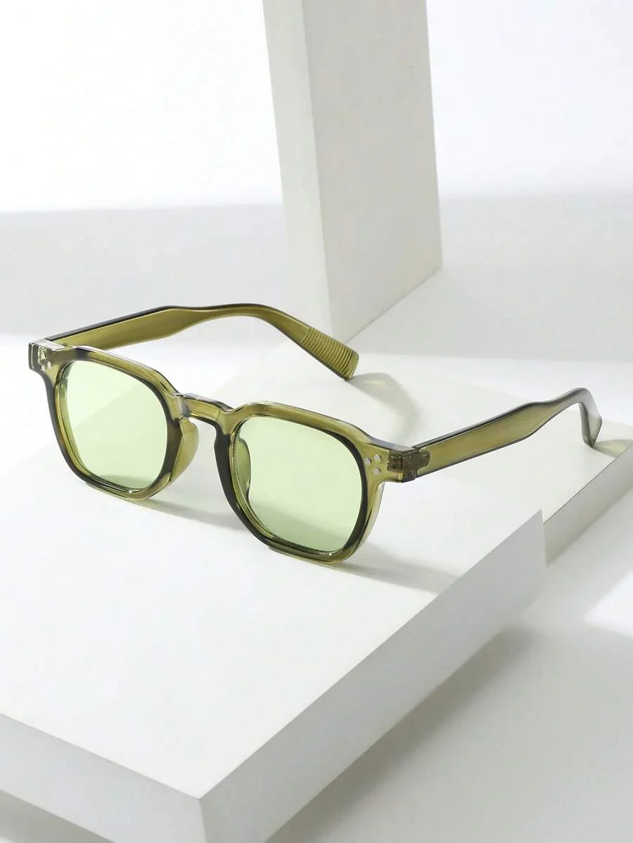 Lunettes de soleil homme à monture octogonale