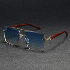 Lunettes de soleil homme géométriques