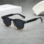 Lunettes de soleil homme rondes écaille
