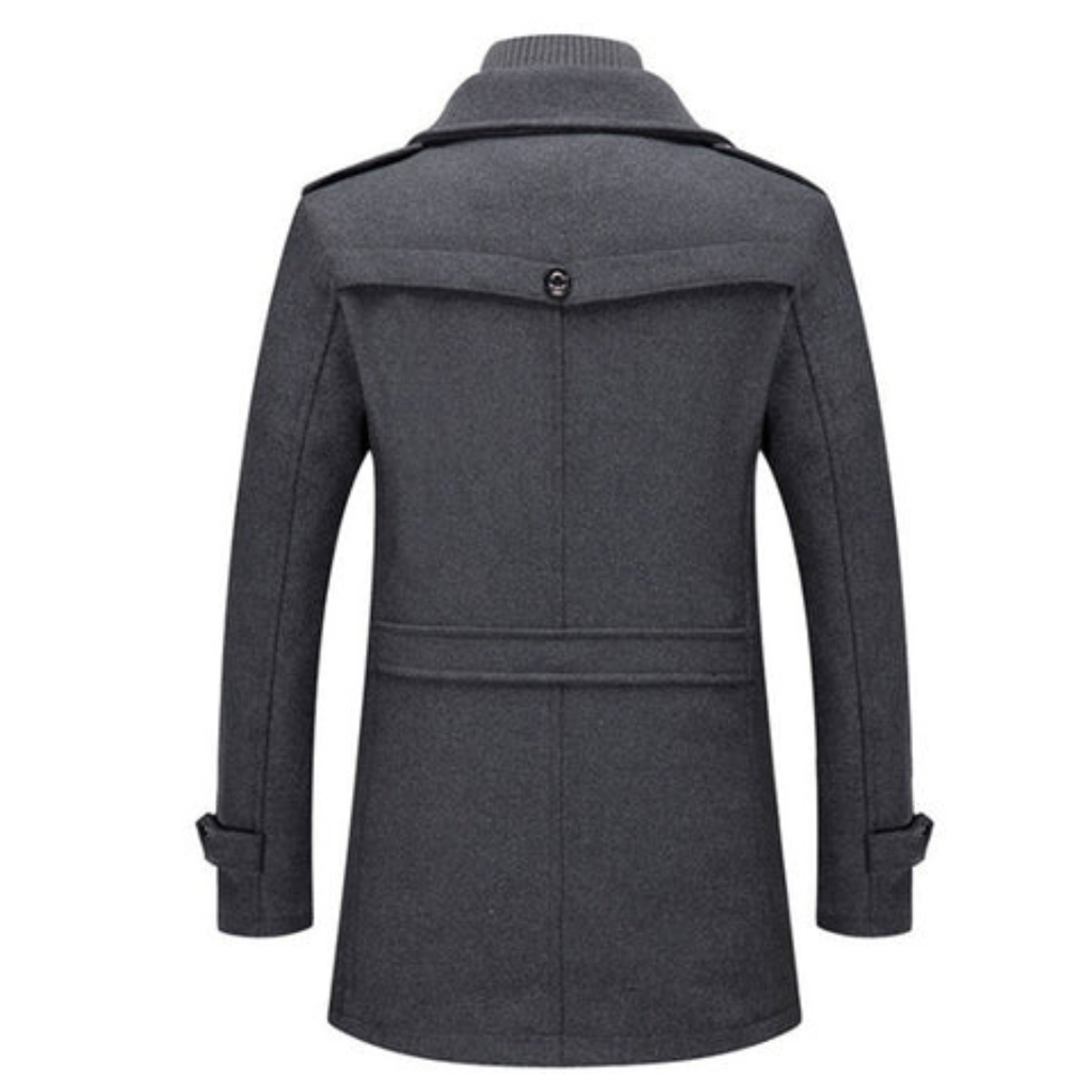 Manteau homme à col montant