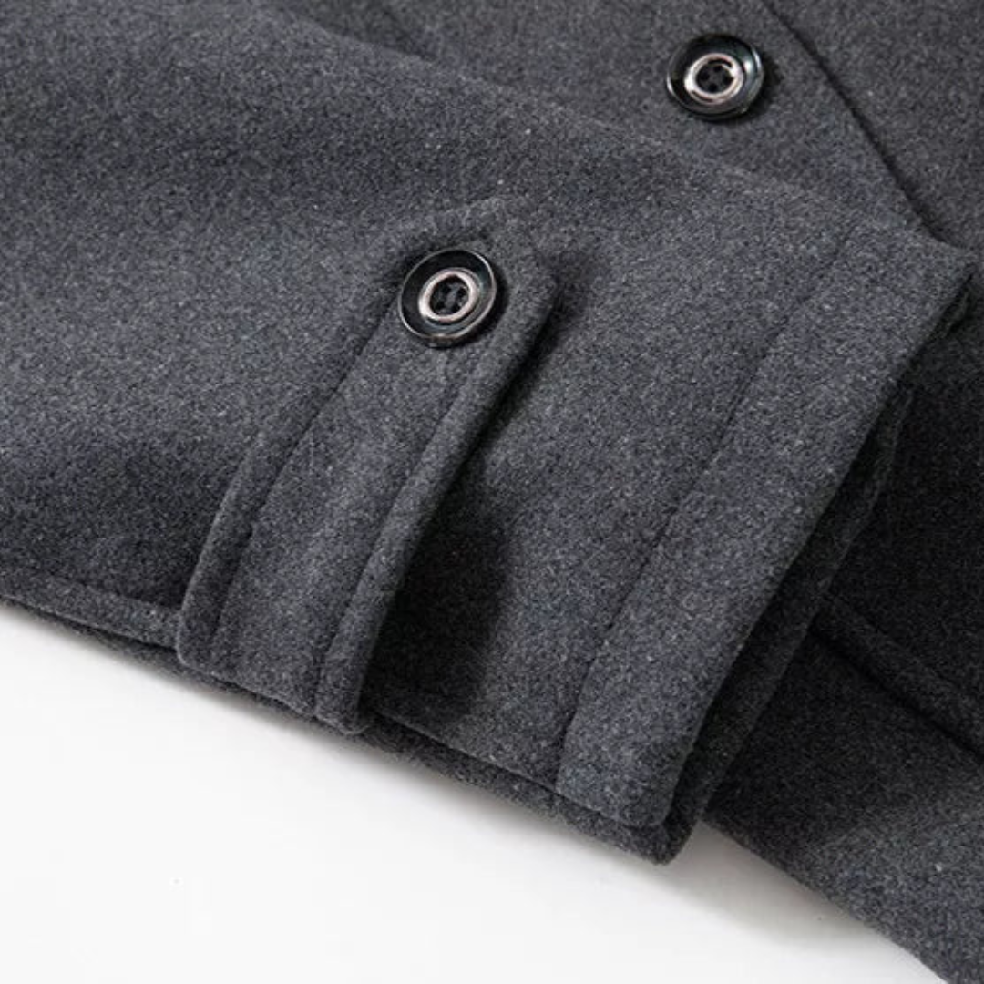 Manteau homme à col montant