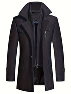 Manteau Homme Long à Col Montant