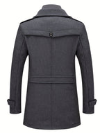 Manteau Homme Long à Col Montant