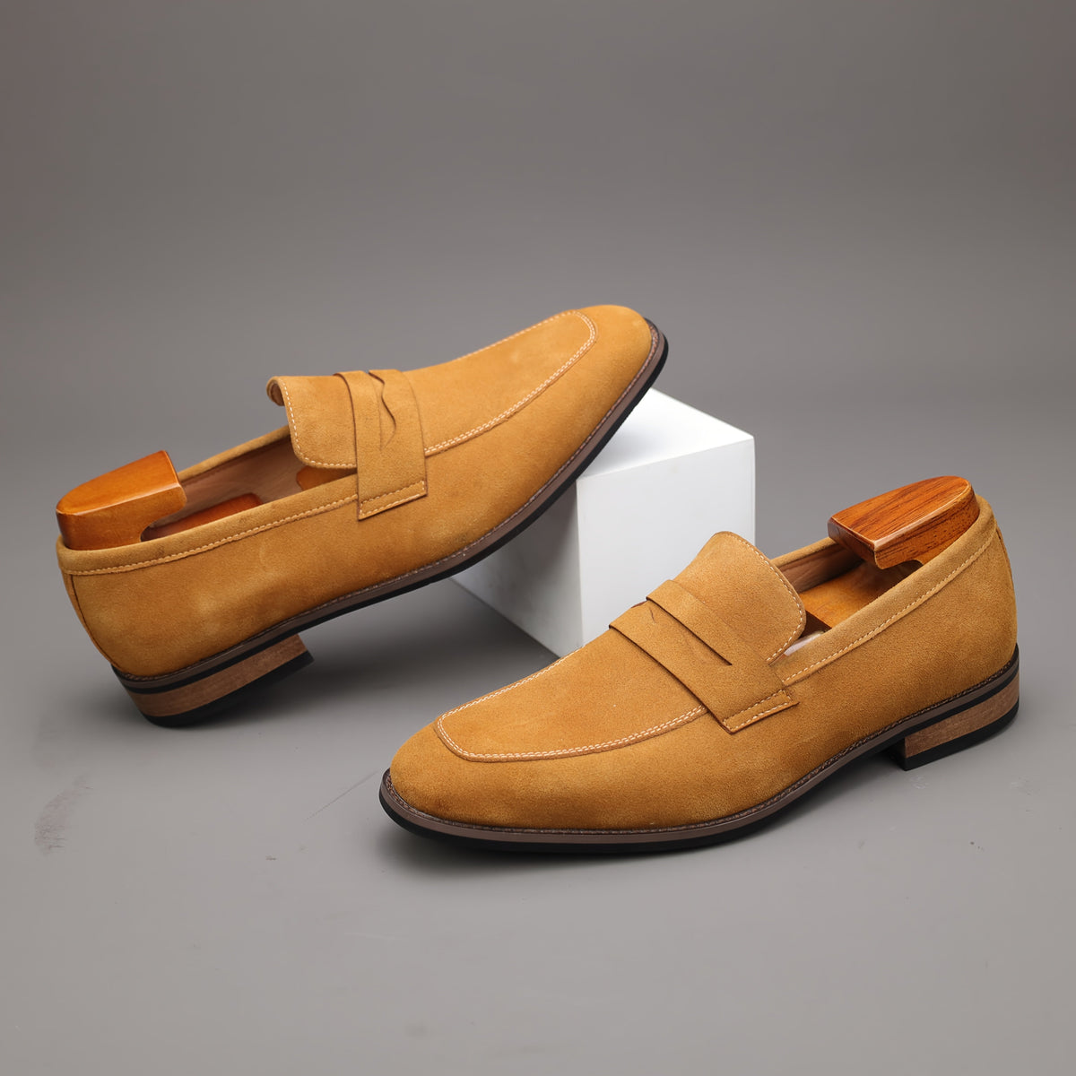 Mocassins homme à bande
