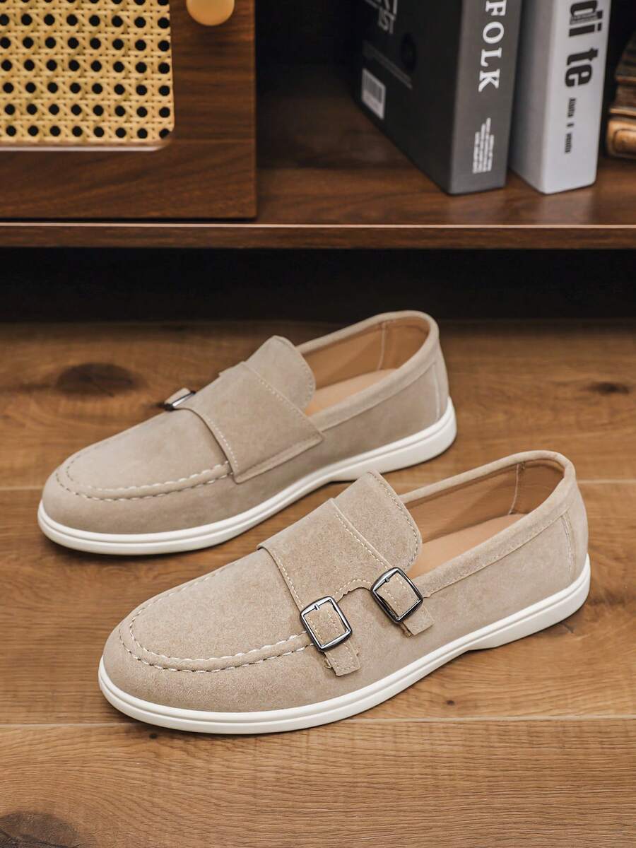 Mocassins homme à boucles doubles
