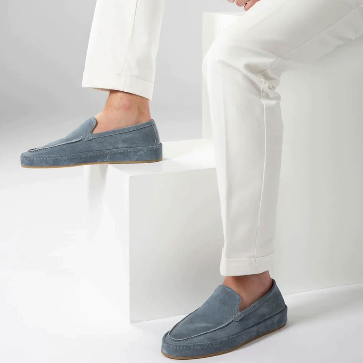 Mocassins homme à bout arrondi