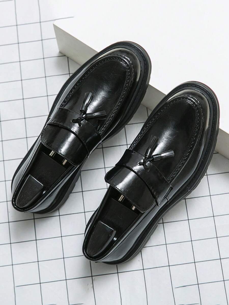 Mocassins homme à bride frangée