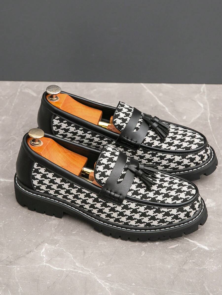 Mocassins homme à bride frangée