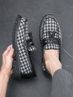 Mocassins homme à bride frangée