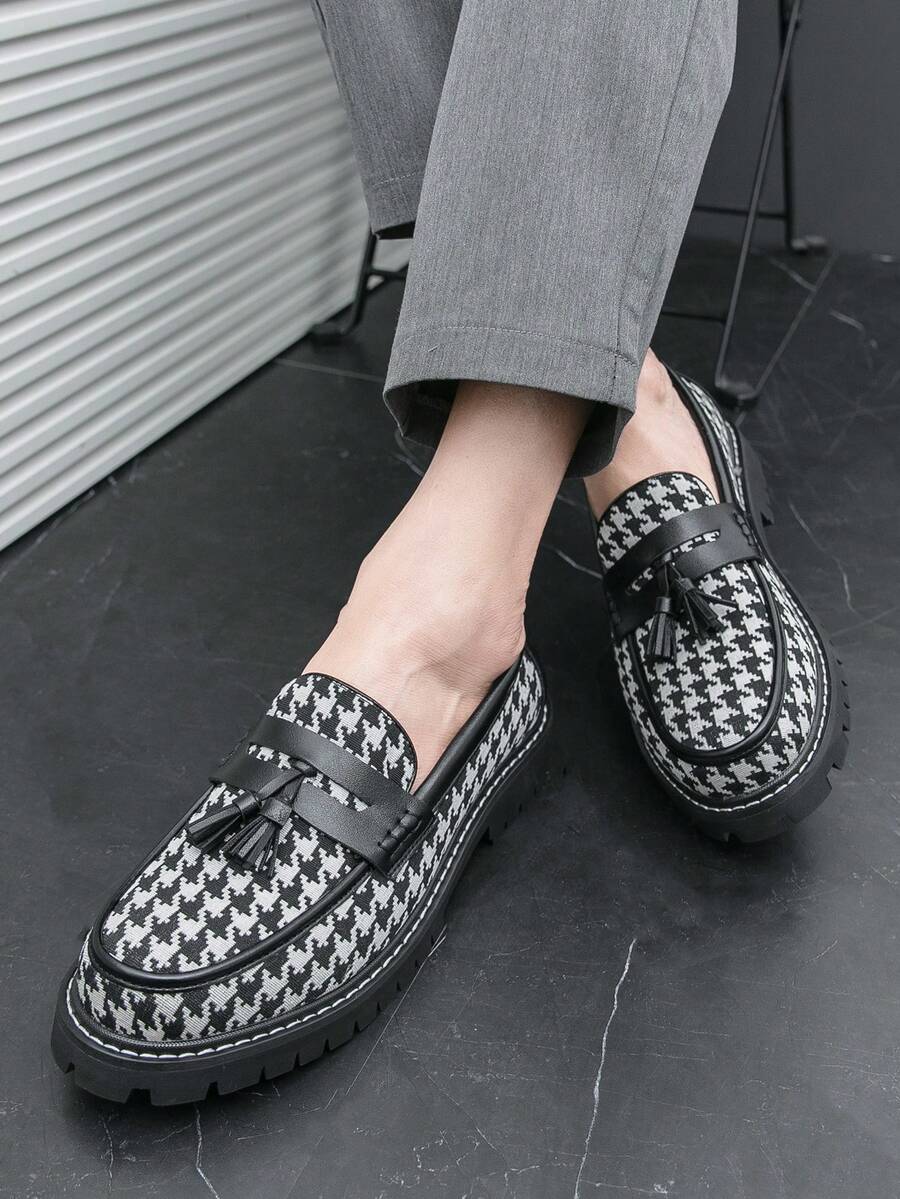 Mocassins homme à bride frangée