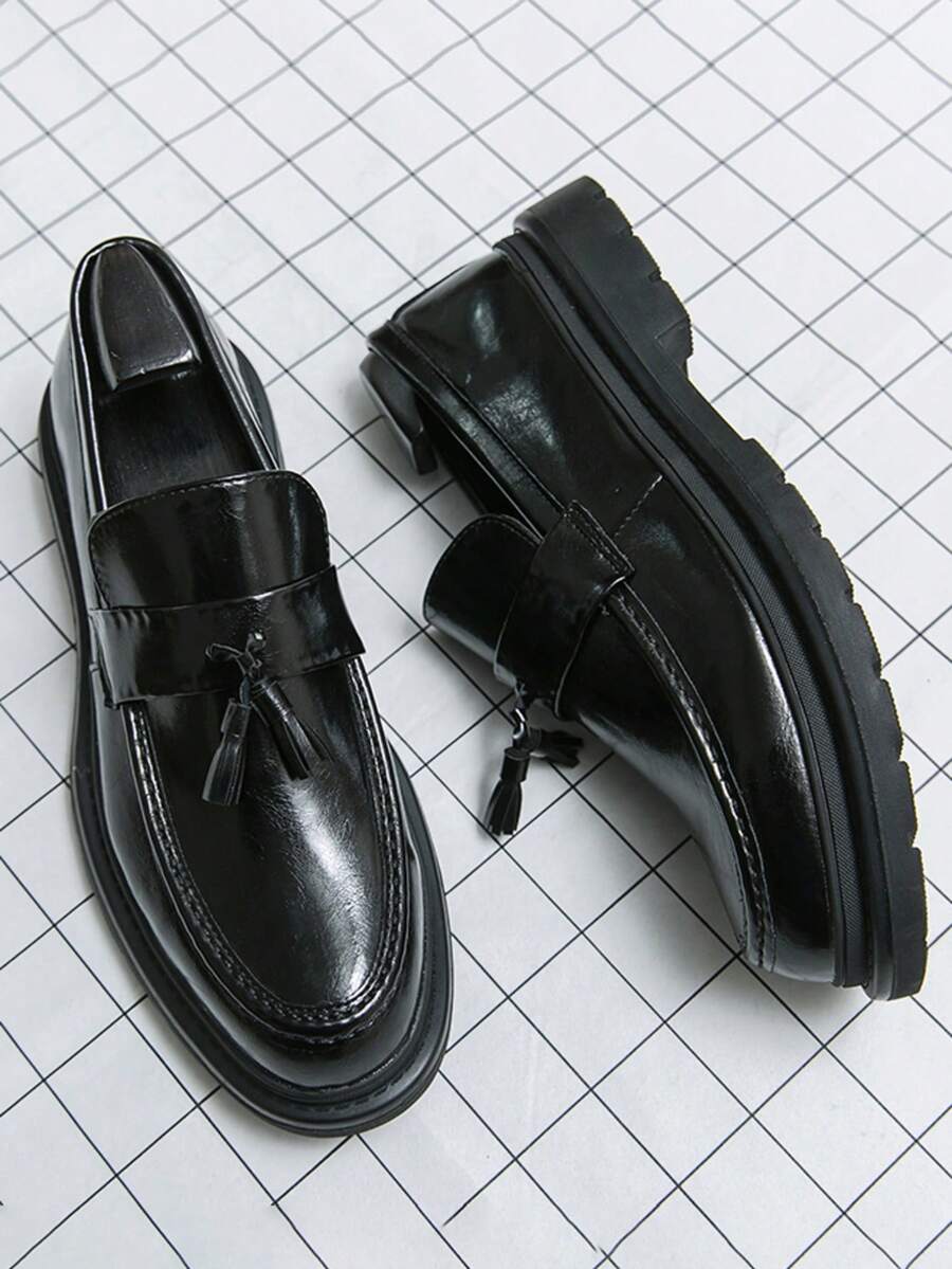 Mocassins homme à bride frangée