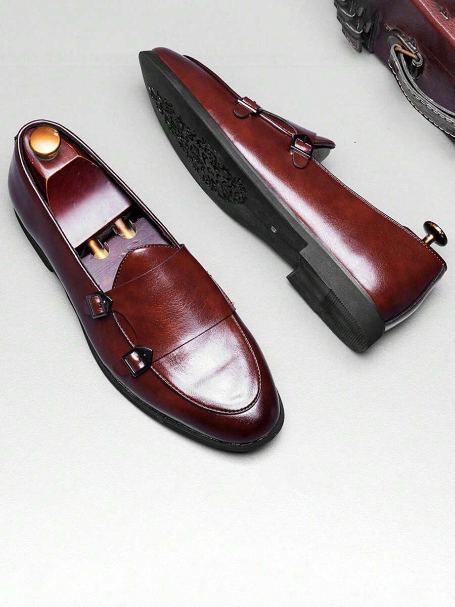 Mocassins homme à brides double boucle