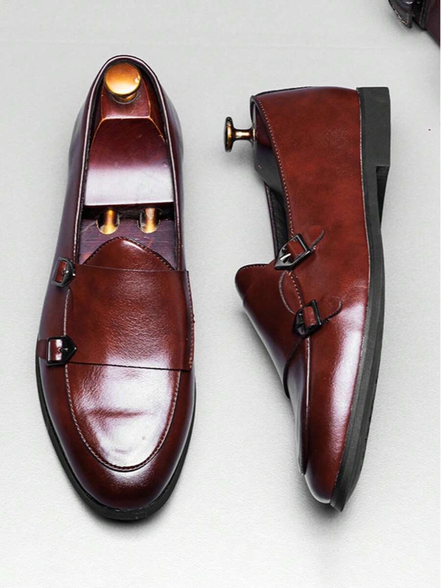 Mocassins homme à brides double boucle