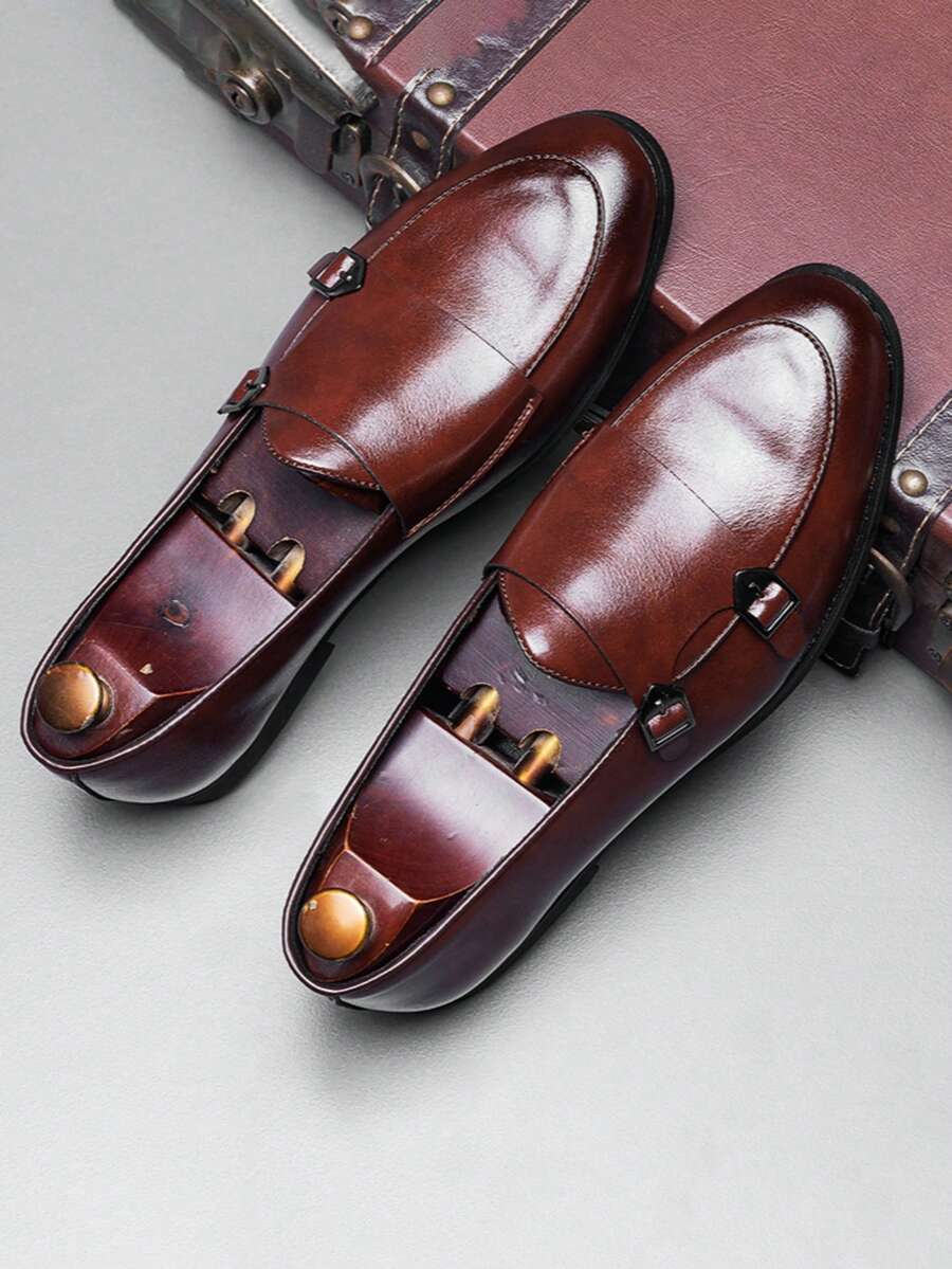 Mocassins homme à brides double boucle