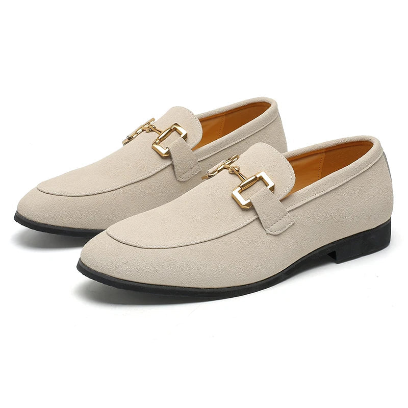 Mocassins homme à détail métallique