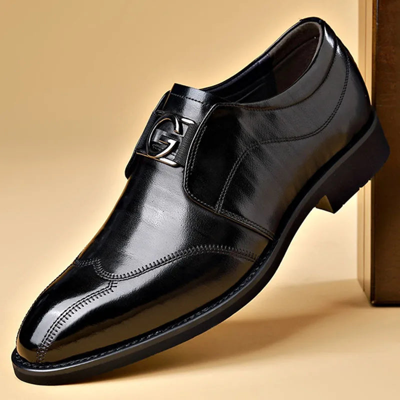 Chaussures homme à lacets bout allongé