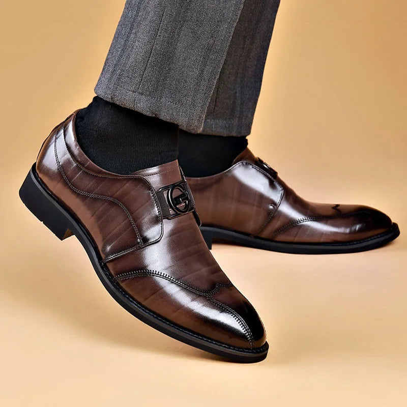 Chaussures homme à lacets bout allongé