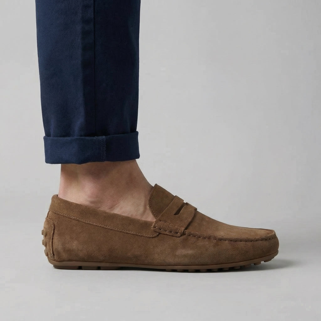 Mocassins homme à picots