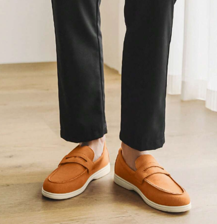 Mocassins homme à plateau cousu