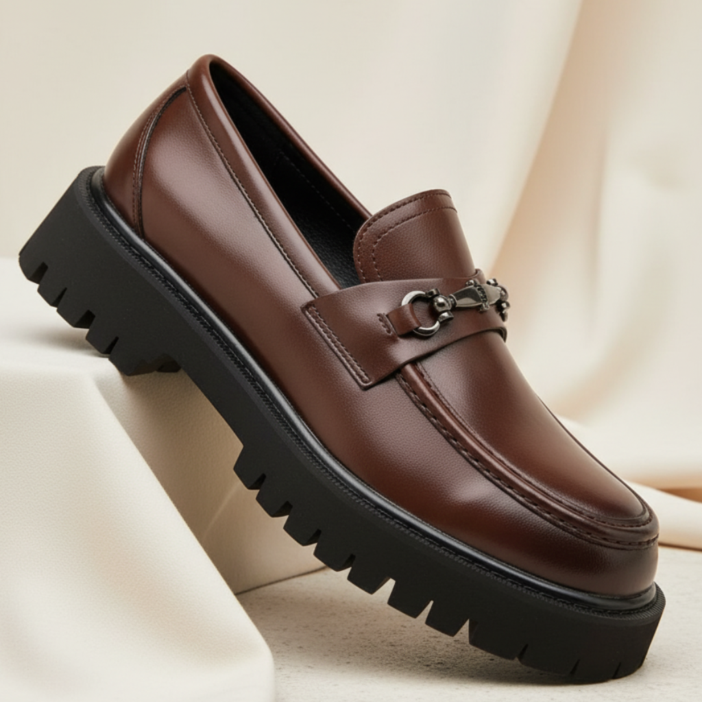 Mocassins homme à semelle crantée