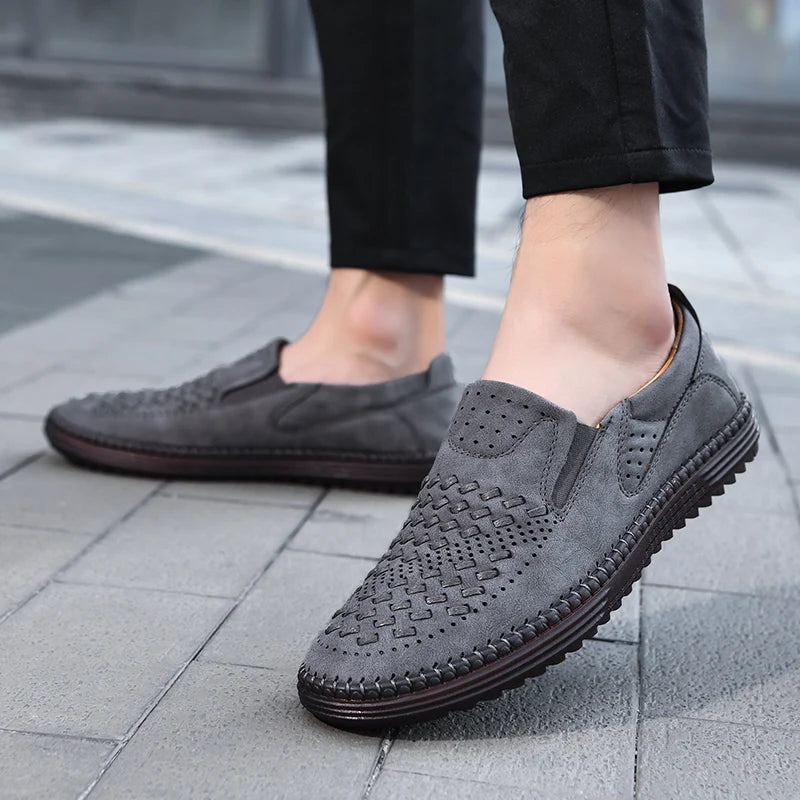 Mocassins homme ajourés
