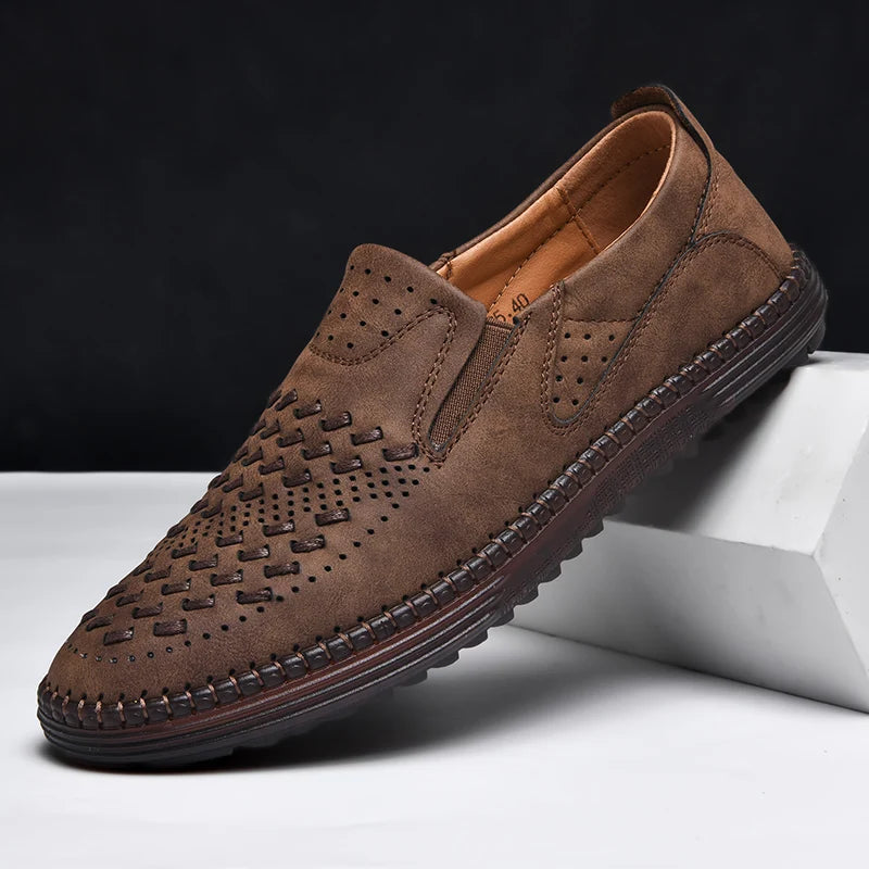 Mocassins homme ajourés