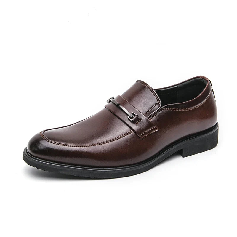 Mocassins homme barrette métallique