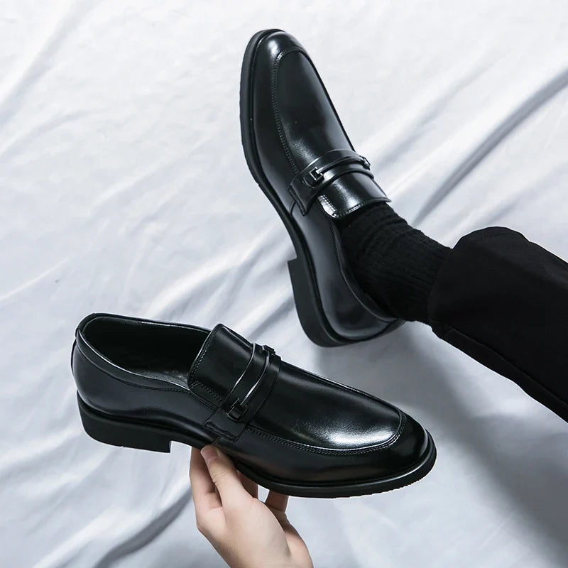 Mocassins homme barrette métallique
