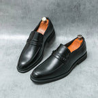 Mocassins homme barrette métallique