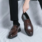 Mocassins homme barrette métallique