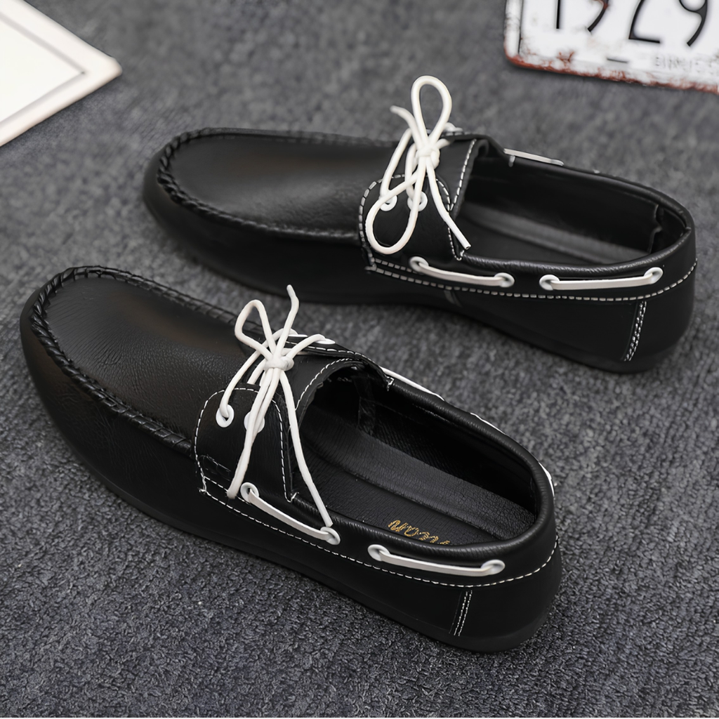 Mocassins homme coutures décoratives