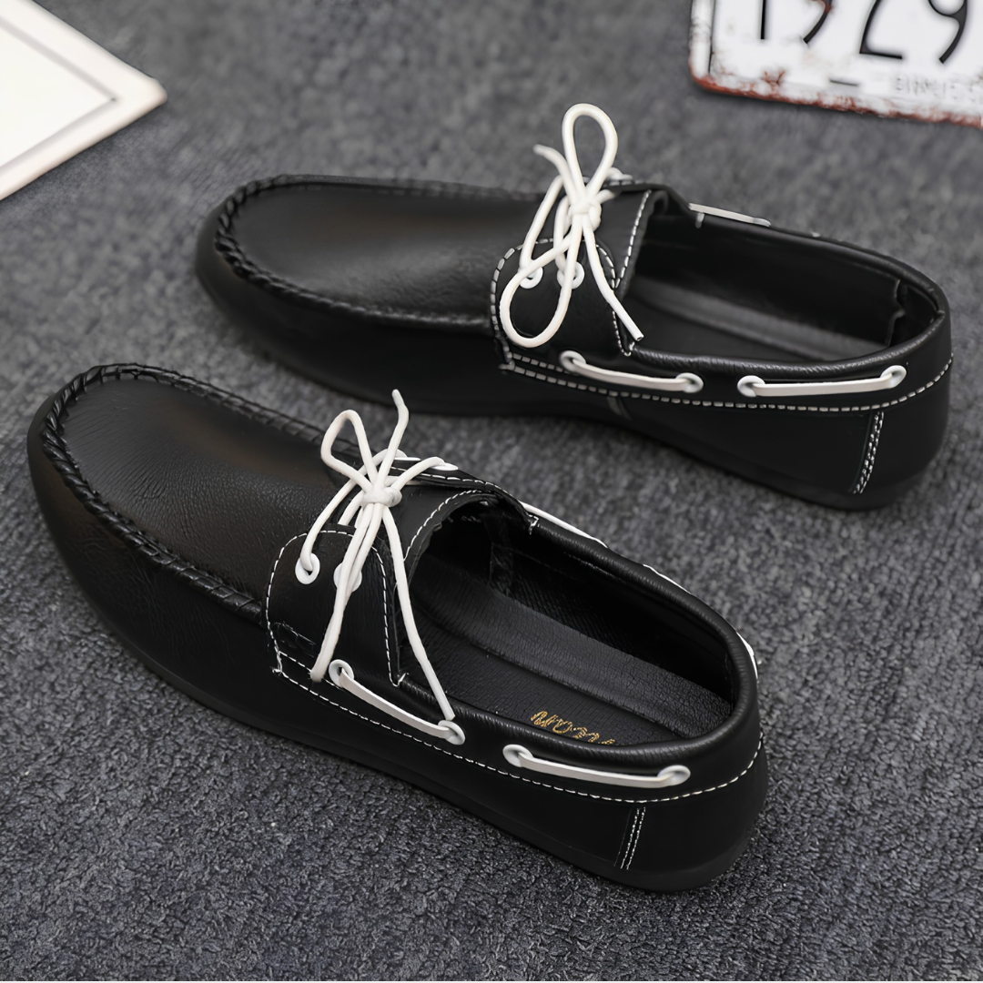 Mocassins homme coutures décoratives