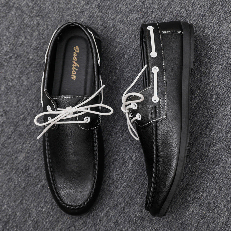 Mocassins homme coutures décoratives