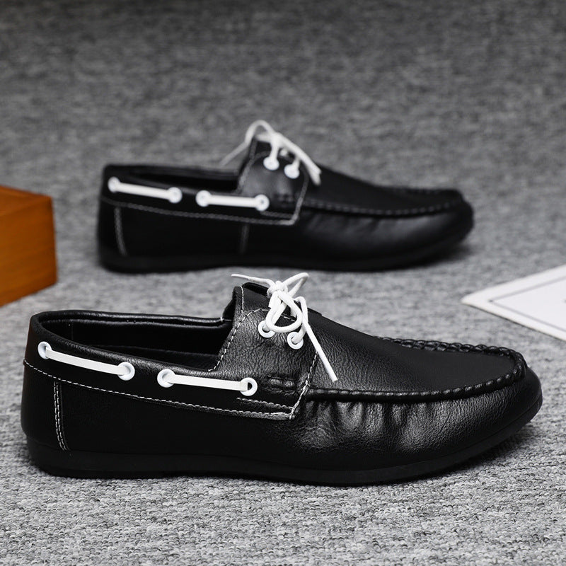 Mocassins homme coutures décoratives