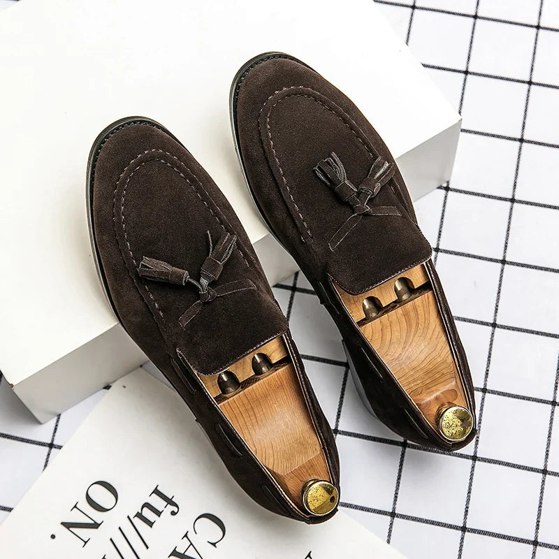Mocassins homme dessus structuré