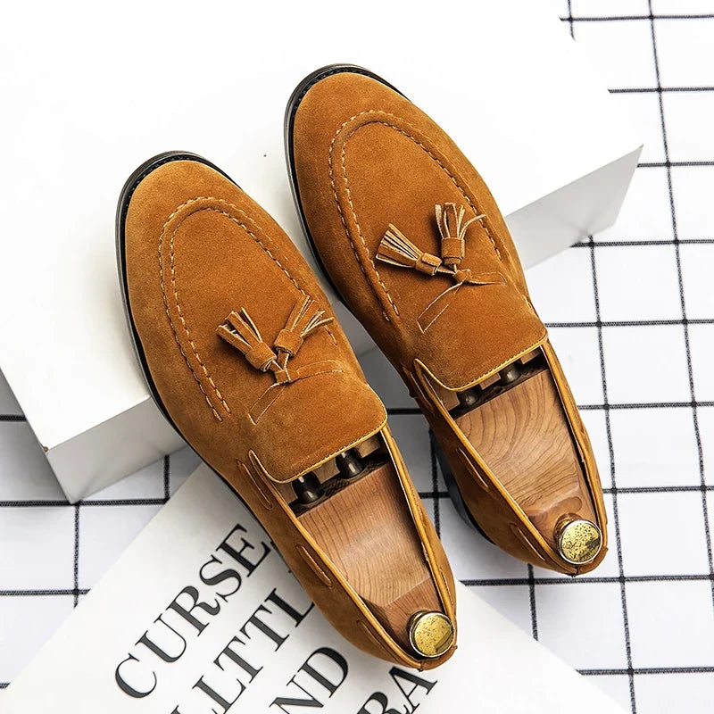 Mocassins homme dessus structuré