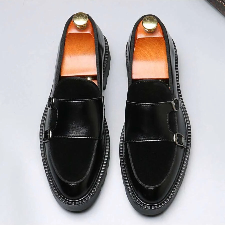 Mocassins homme à double boucle