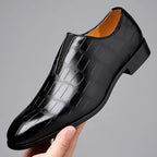 Chaussures habillées homme effet croco