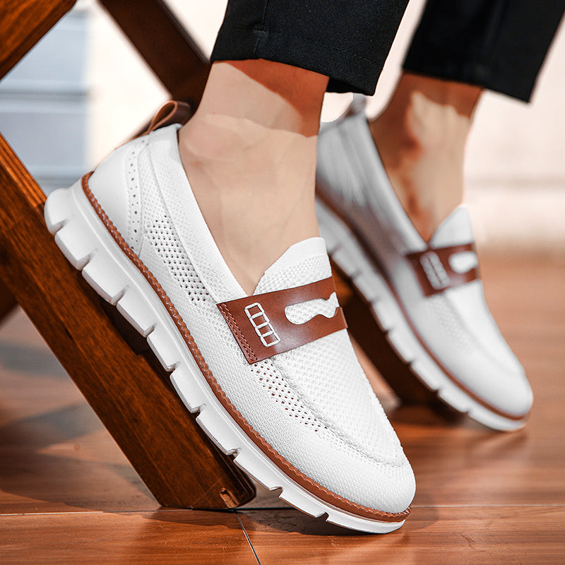 Mocassins homme en maille